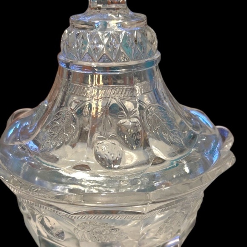 Vintage Elegant Crystal Glass Candy Dish or Compote - Picture 6 of 14